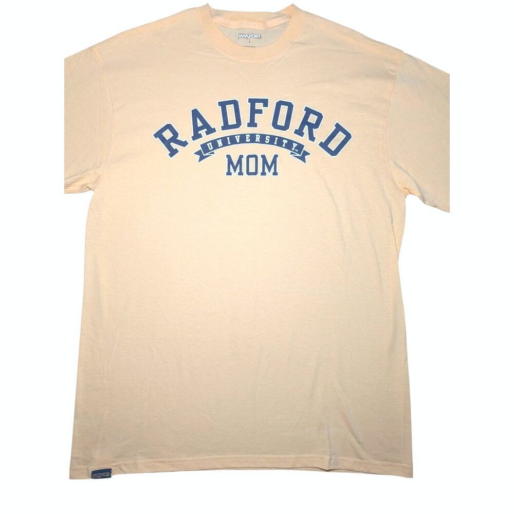 JanSport Radford University Mom Graphic T Shirt Coral unisex Size L Large - Picture 4 of 7